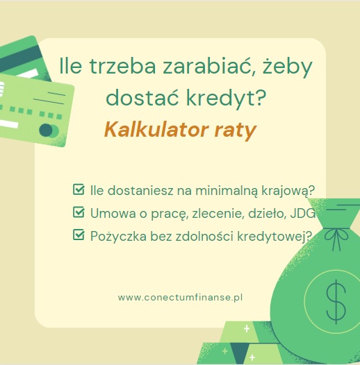 Ile trzeba zarabiać, żeby dostać kredyt 100 tys. zł ?